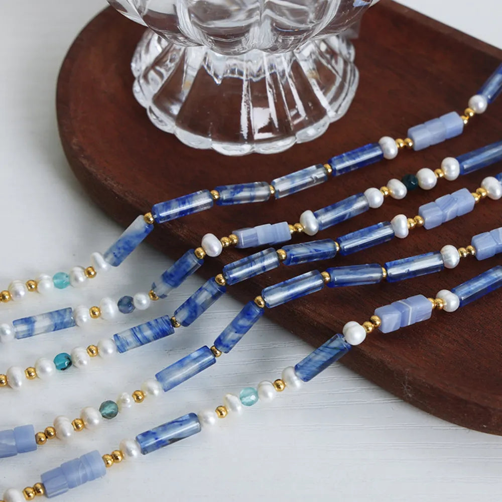 The Gulf Blue Pearl Necklace
