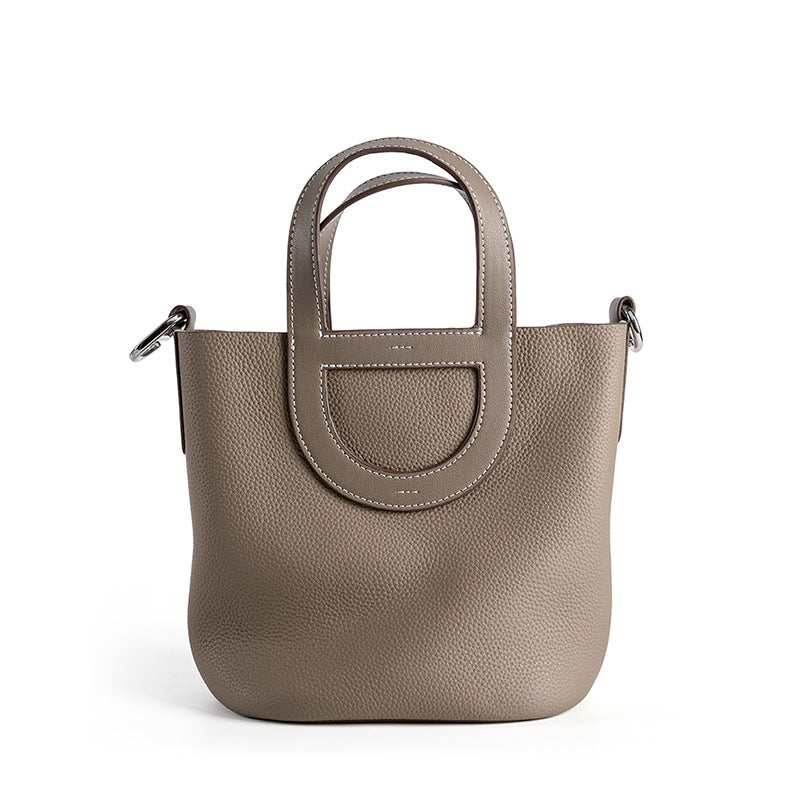 Hudson Cowhide Bucket Bag