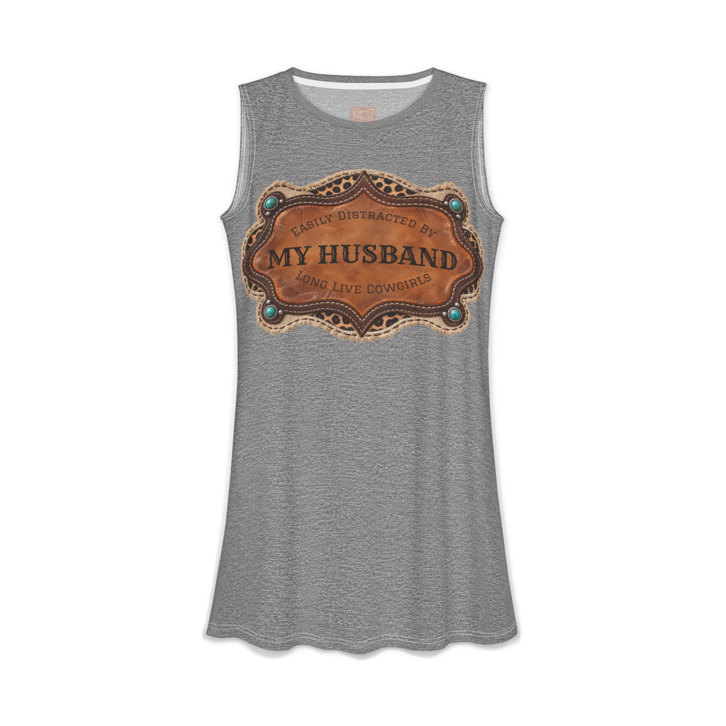 Custom Dress With Pockets, Personalized Gray Cowgirl Fall Style