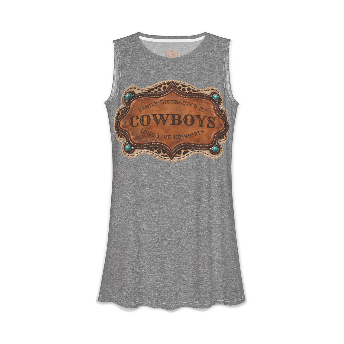 Sleeveless Western Pocket Dress, Easily Distracted Cowgirl Designs