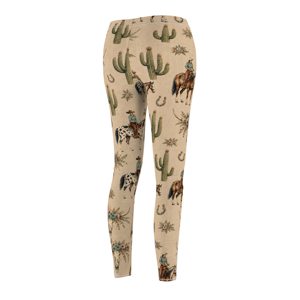 Horse Print Leggings for Women, Western Cowgirl Outfit