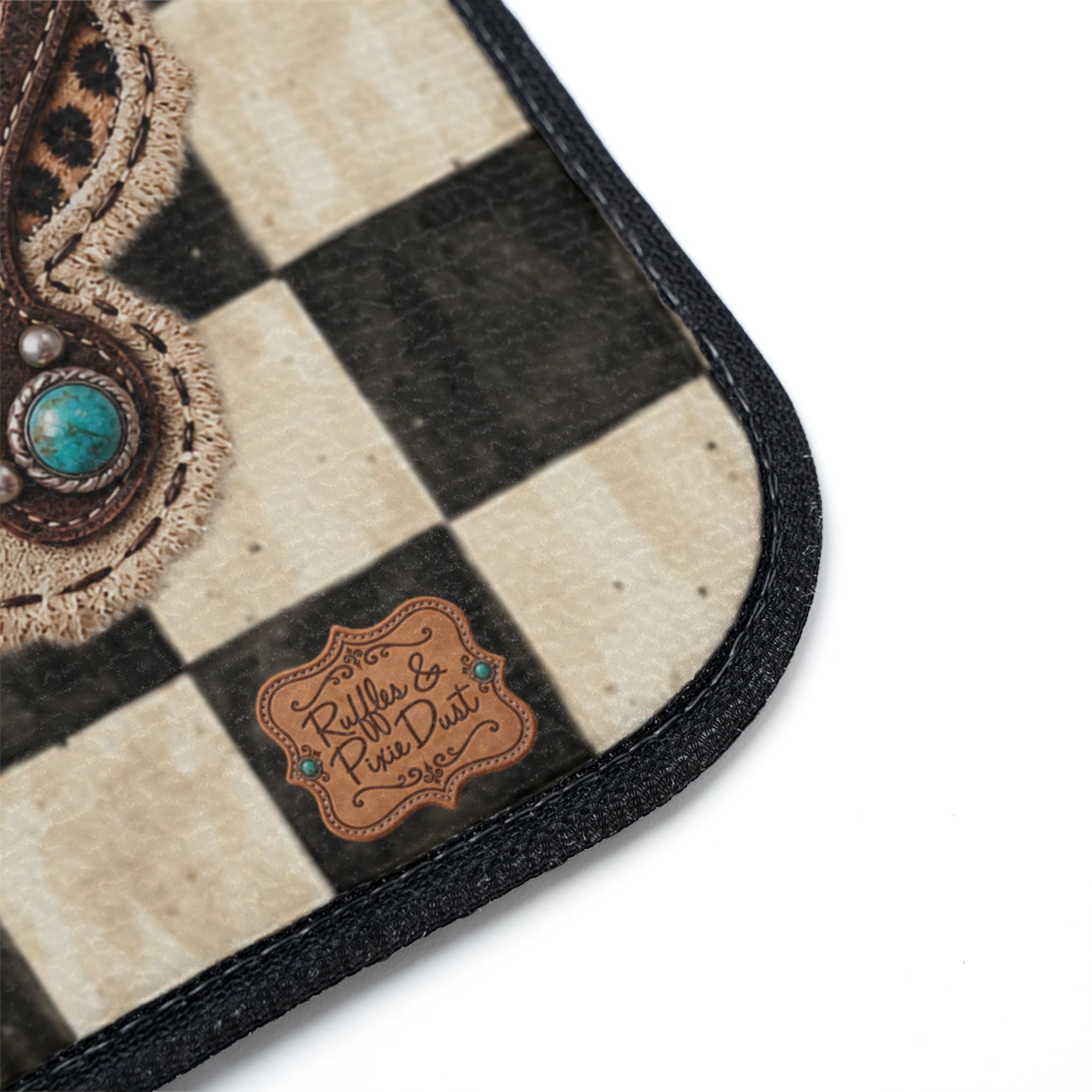 Car Floor Mats, Personalized Western Cowgirl Car Accessories, Custom Name