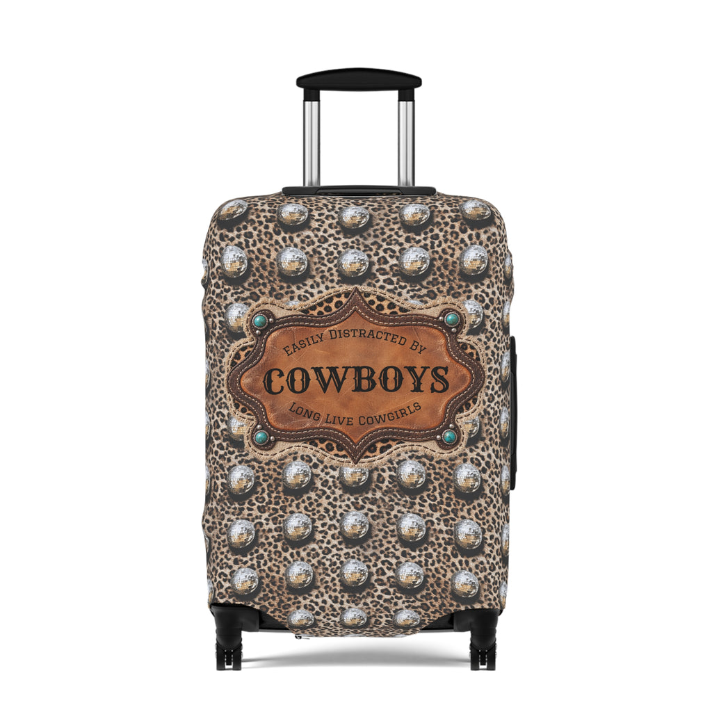 Luggage Cover, Personalized Gift for Her, Western Cowgirl Custom Name
