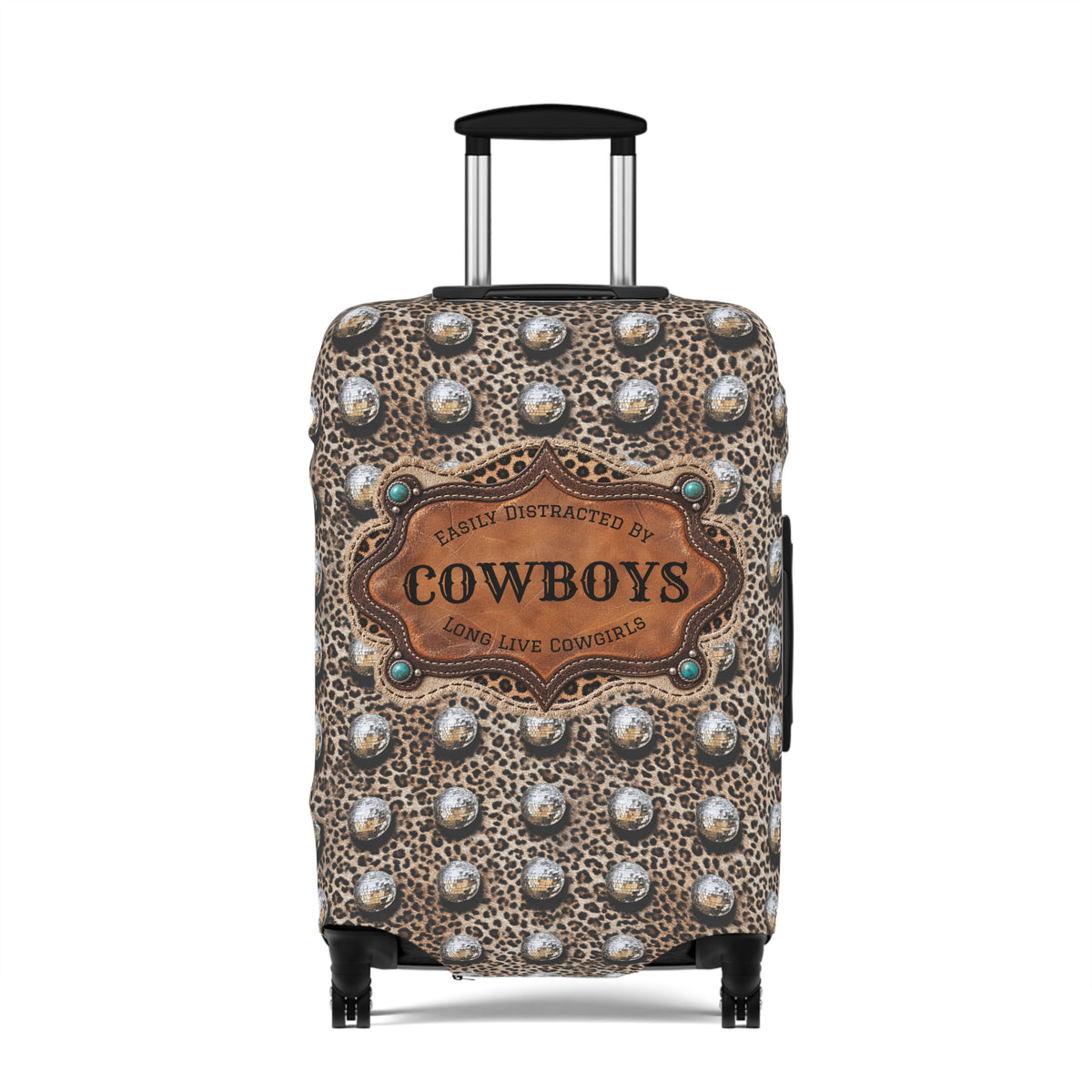 Luggage Cover, Personalized Gift for Her, Western Cowgirl Custom Name