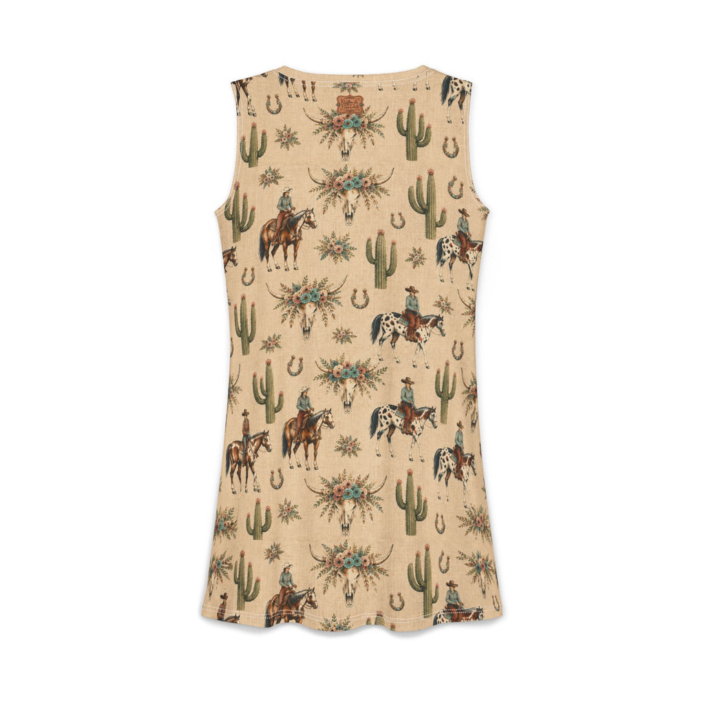 Sleeveless Western Pocket Dress, Easily Distracted Cowgirl Designs