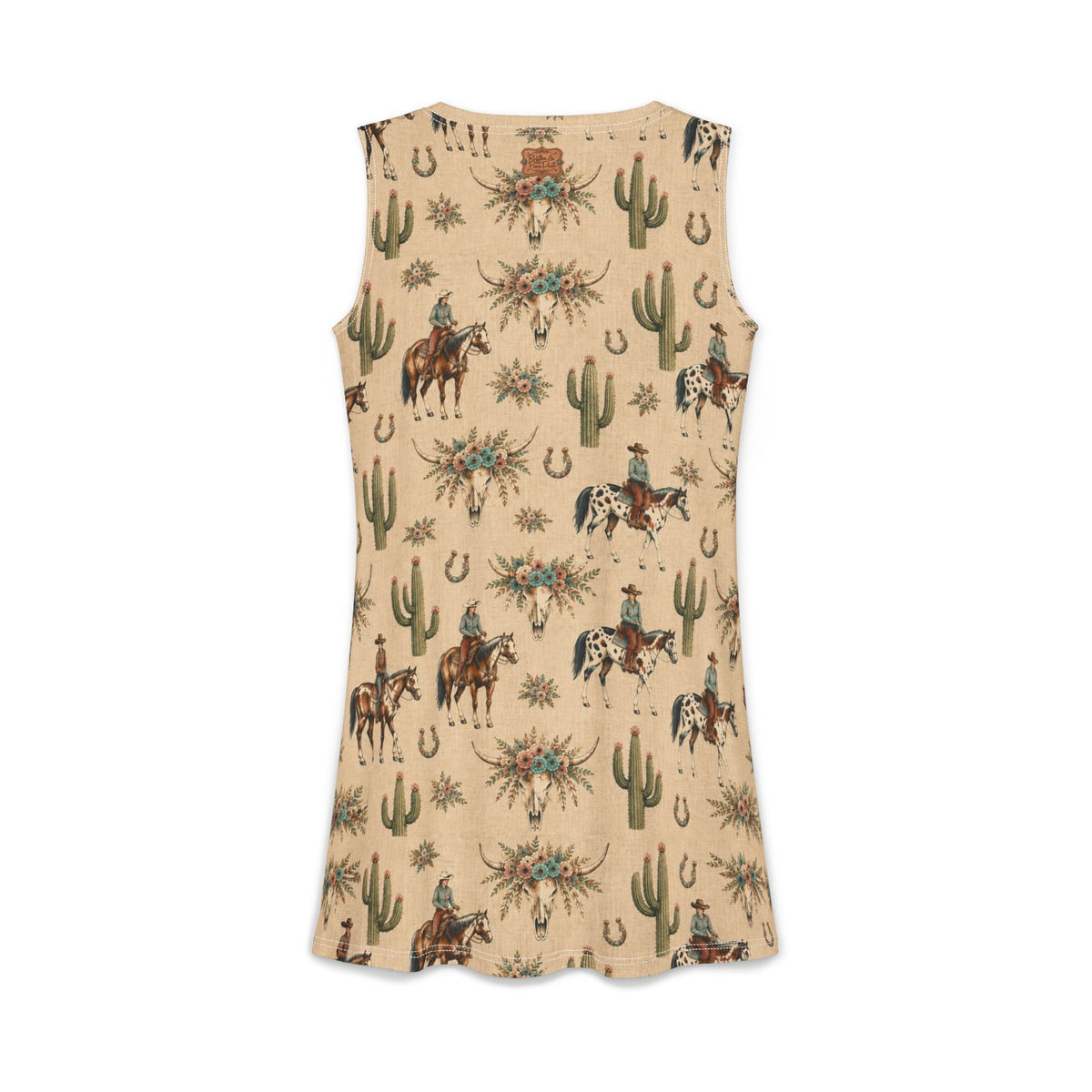Sleeveless Western Pocket Dress, Easily Distracted Cowgirl Designs