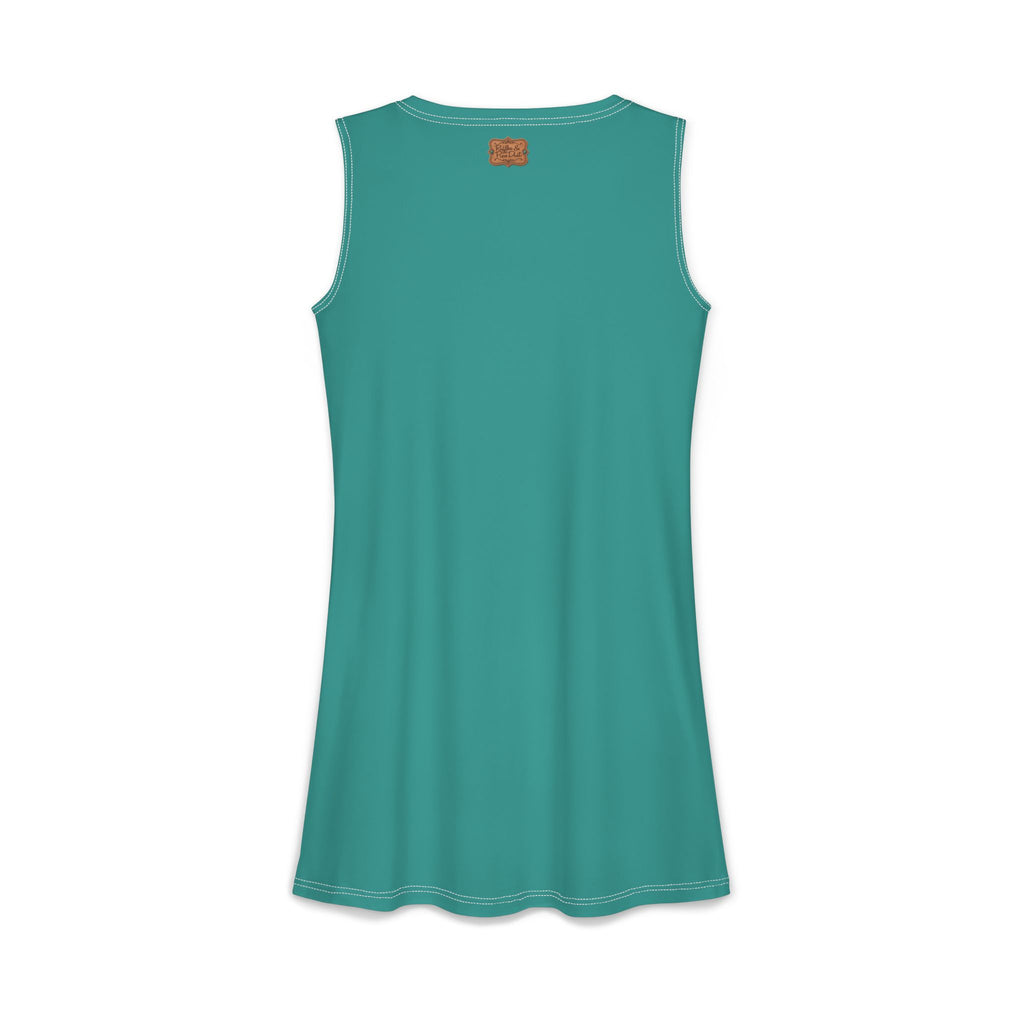 Custom Dress With Pockets, Personalized Turquoise Cowgirl Fall Style