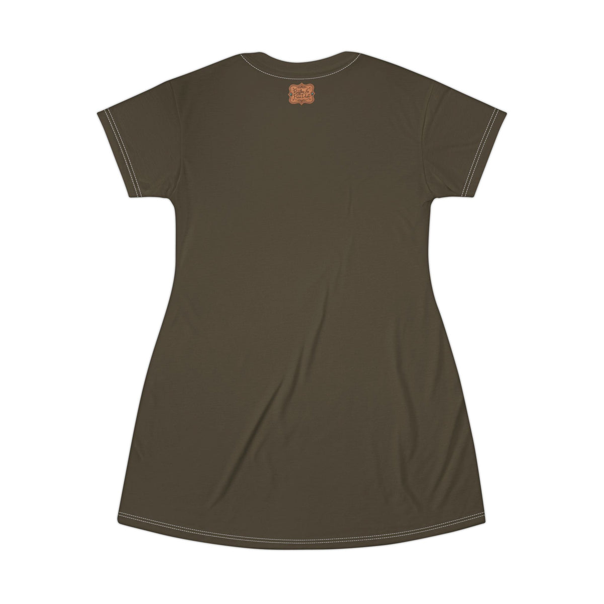 Boho Western Dress for Women, Graphic T Shirt Dress - Brown Horses
