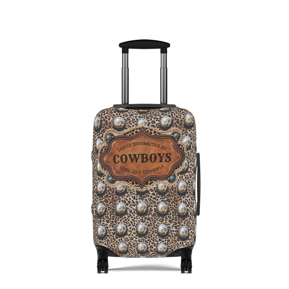 Luggage Cover, Personalized Gift for Her, Western Cowgirl Custom Name