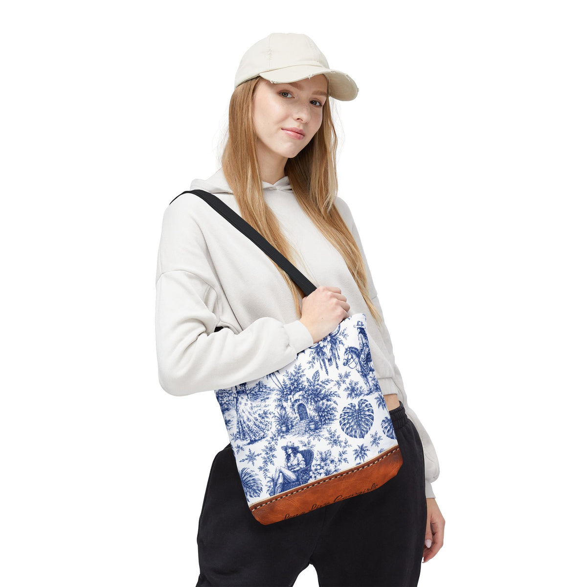 Coastal Cowgirl Tote Bag, Western Horse Toile Beach Bag, 3 Vintage Designs and 3 Sizes