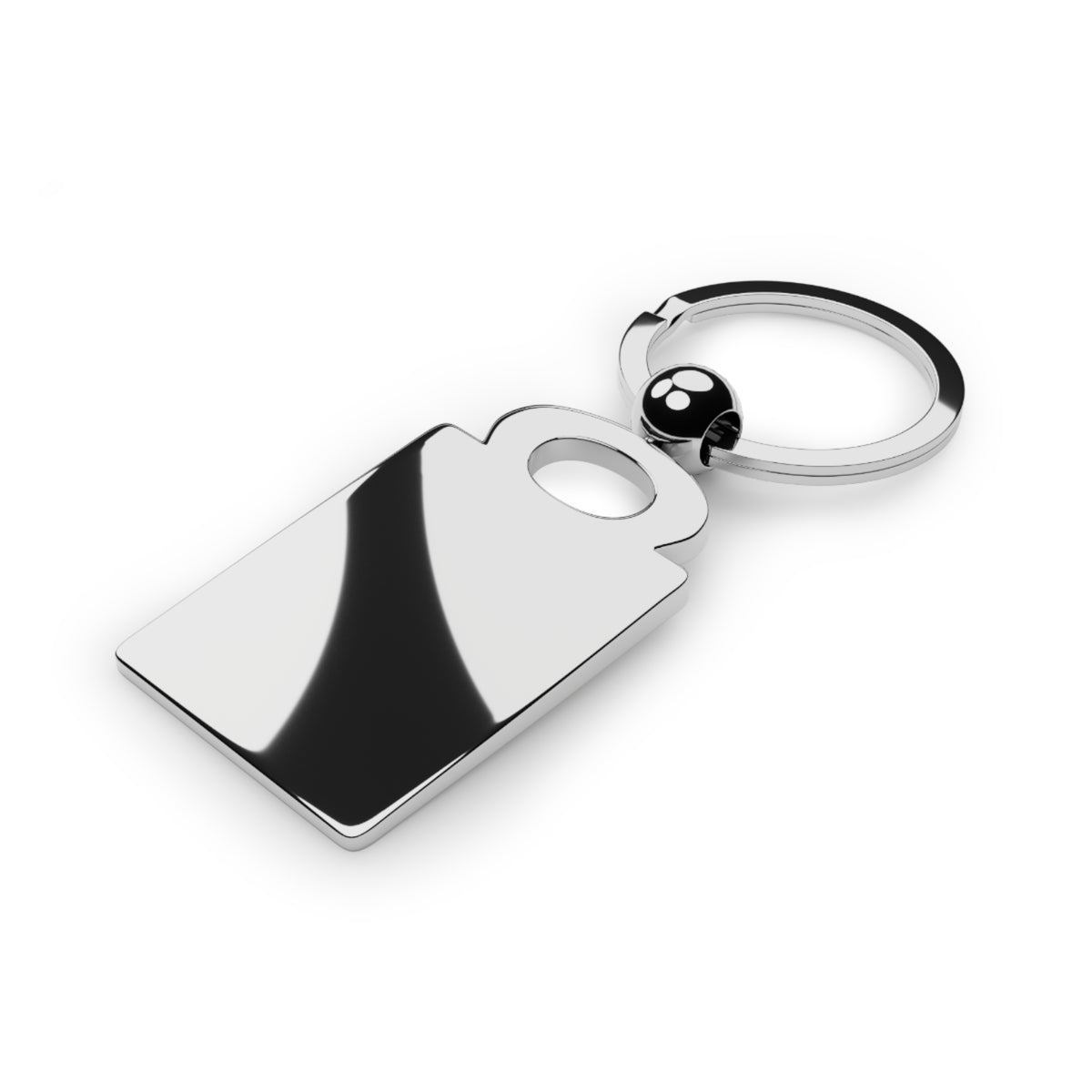 Cowboys Leather Patch Rectangle Photo Keyring | Western Keychain