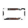 Personalized License Plate Frame, Ranch Mama Cow Print, Pink Concho, Printed Faux Leather Patch
