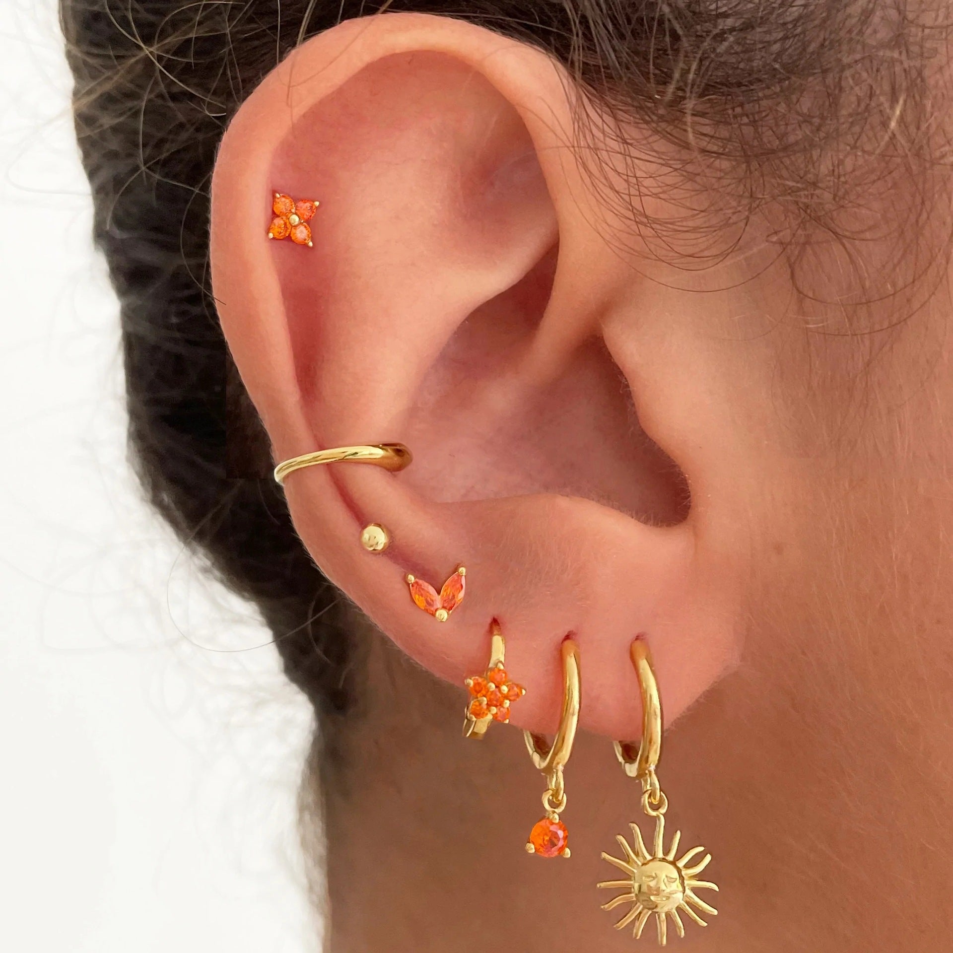 Golden Hour Sun Drop Earrings