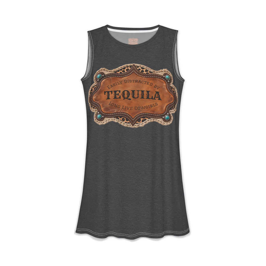 Custom Dress With Pockets, Personalized Charcoal Cowgirl Fall Style