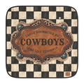 Personalized Car Sun Shade, Checkered Cowgirl Windshield Cover, Custom Name