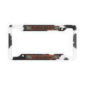 Personalized License Plate Frame, Ranch Mama Cow Print, Ivory Concho, Printed Faux Leather Patch
