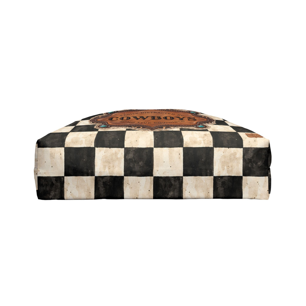 Personalized Weekender Bag, Custom Name Travel Bag, Checkered Cowgirl Design