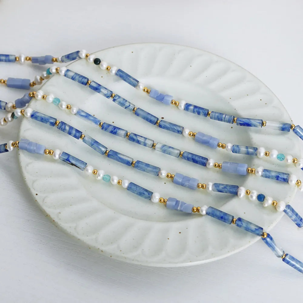 The Gulf Blue Pearl Necklace