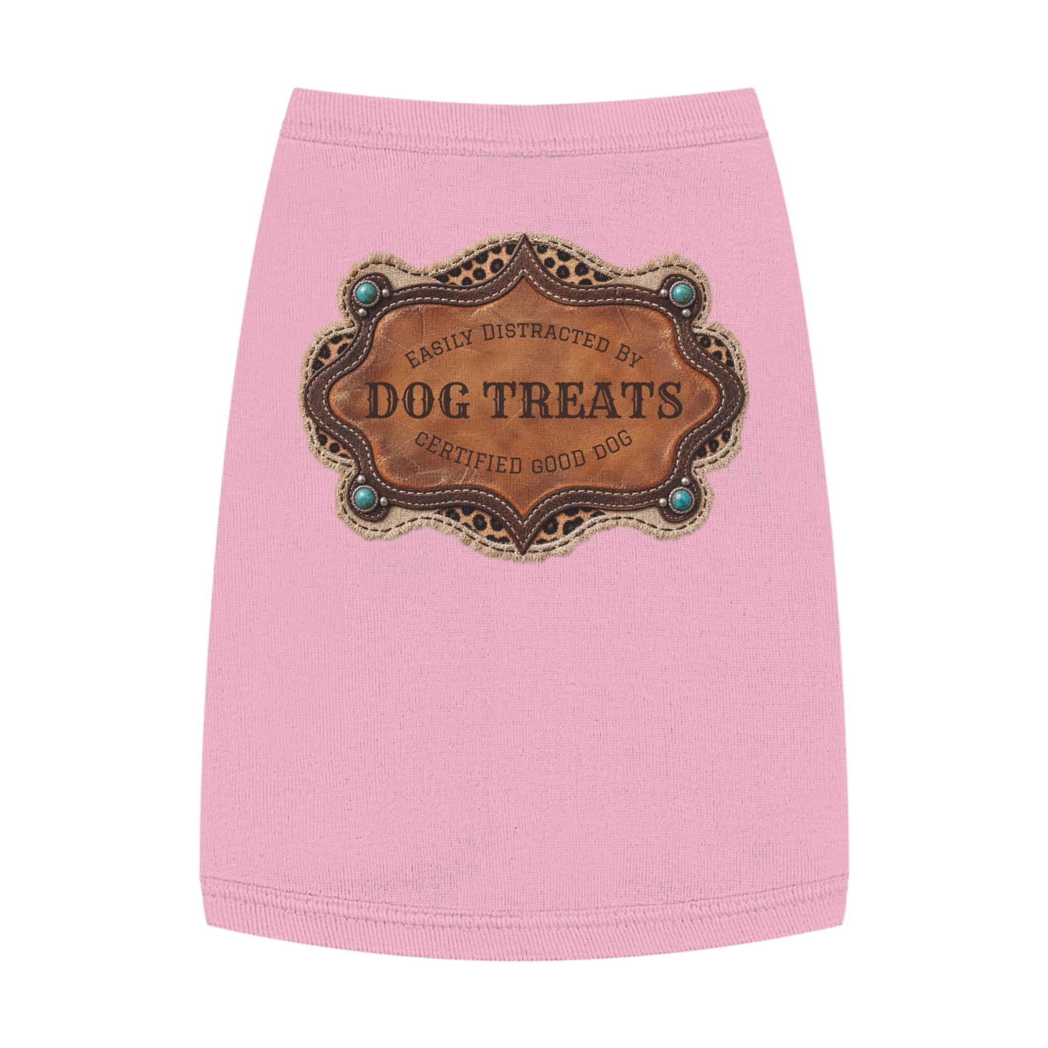 Personalized Dog Shirt, Custom Western Dog Tank Top, Cowboy Pet Clothes with Printed Badge