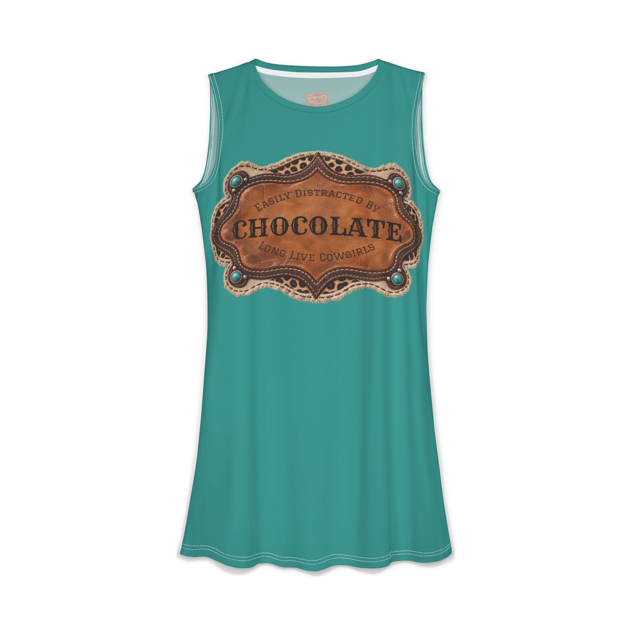 Custom Dress With Pockets, Personalized Turquoise Cowgirl Fall Style