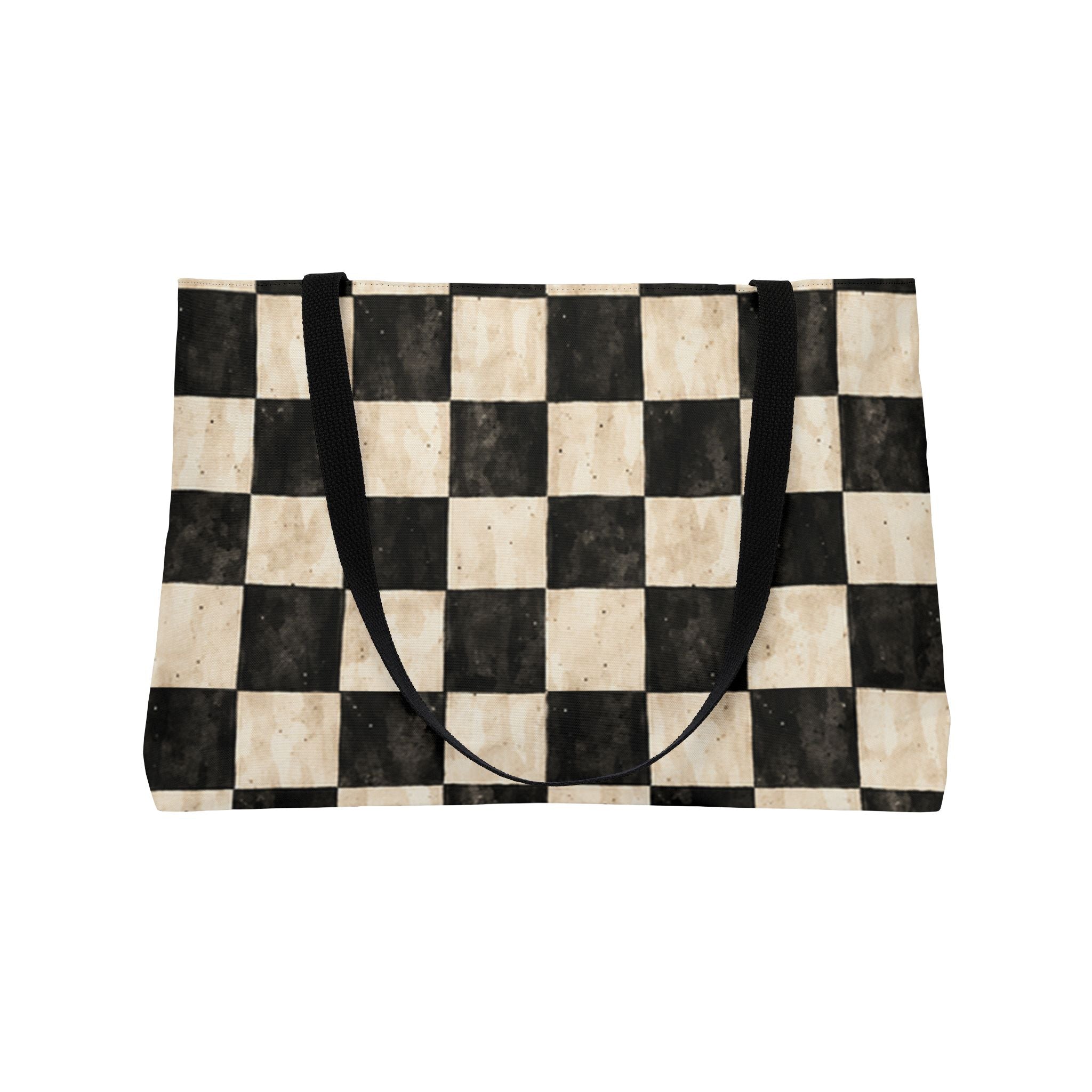 Personalized Weekender Bag, Custom Name Travel Bag, Checkered Cowgirl Design