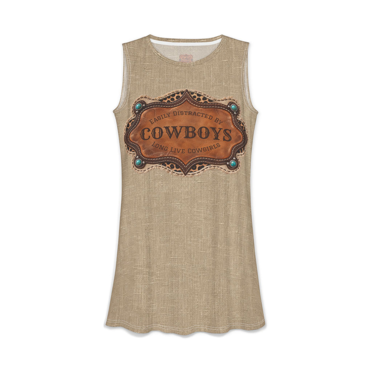 Sleeveless Western Pocket Dress, Easily Distracted Cowgirl Designs