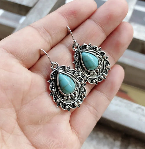 Blue Mesa Filigree Teardrop Earrings