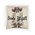 Cowboy Ghost Tapestry Pillow, Boo Y’all Western Halloween Decor