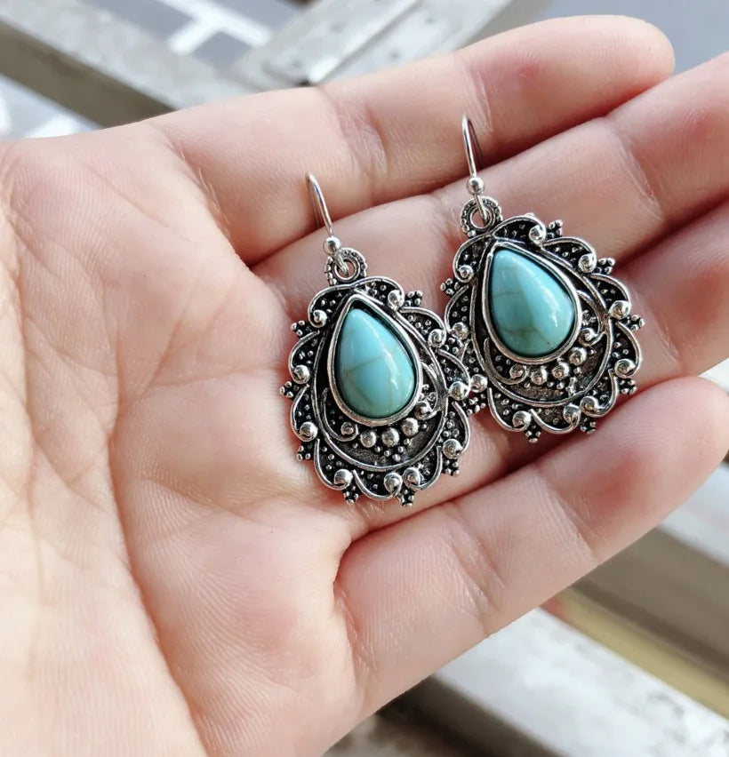 Blue Mesa Filigree Teardrop Earrings