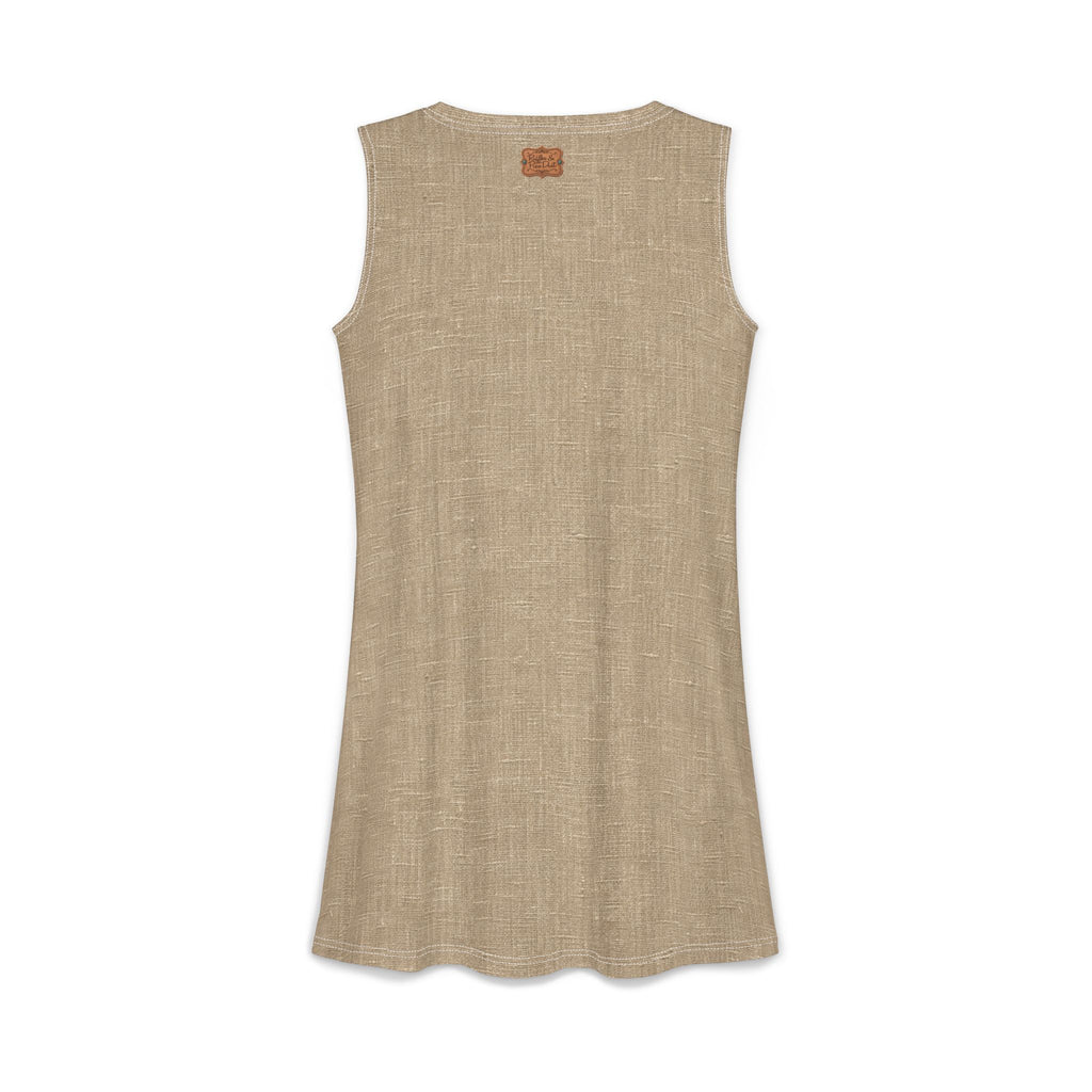 Custom Dress With Pockets, Personalized Beige Cowgirl Fall Style