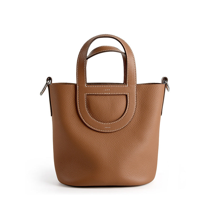 Hudson Cowhide Bucket Bag