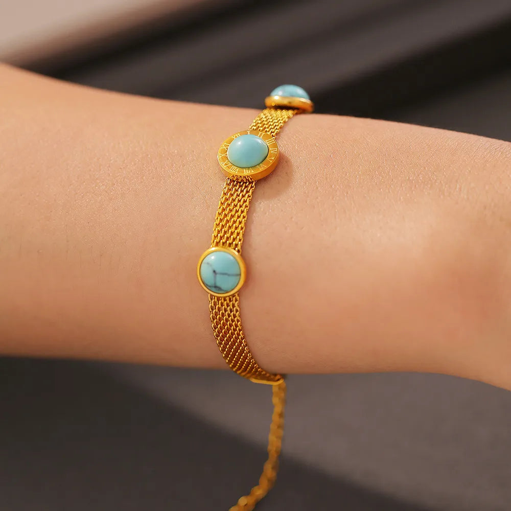 The Gulf Turquoise Chain Bracelet