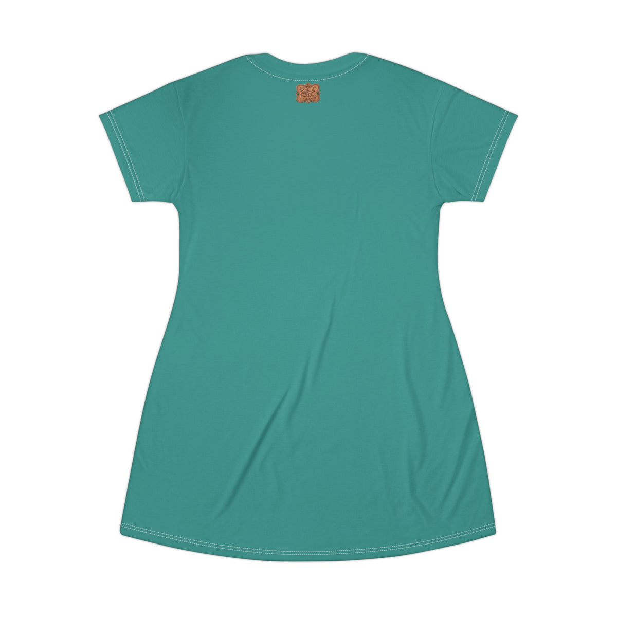 Boho Western Dress for Women, Graphic T Shirt Dress - Turquoise My Grandkids