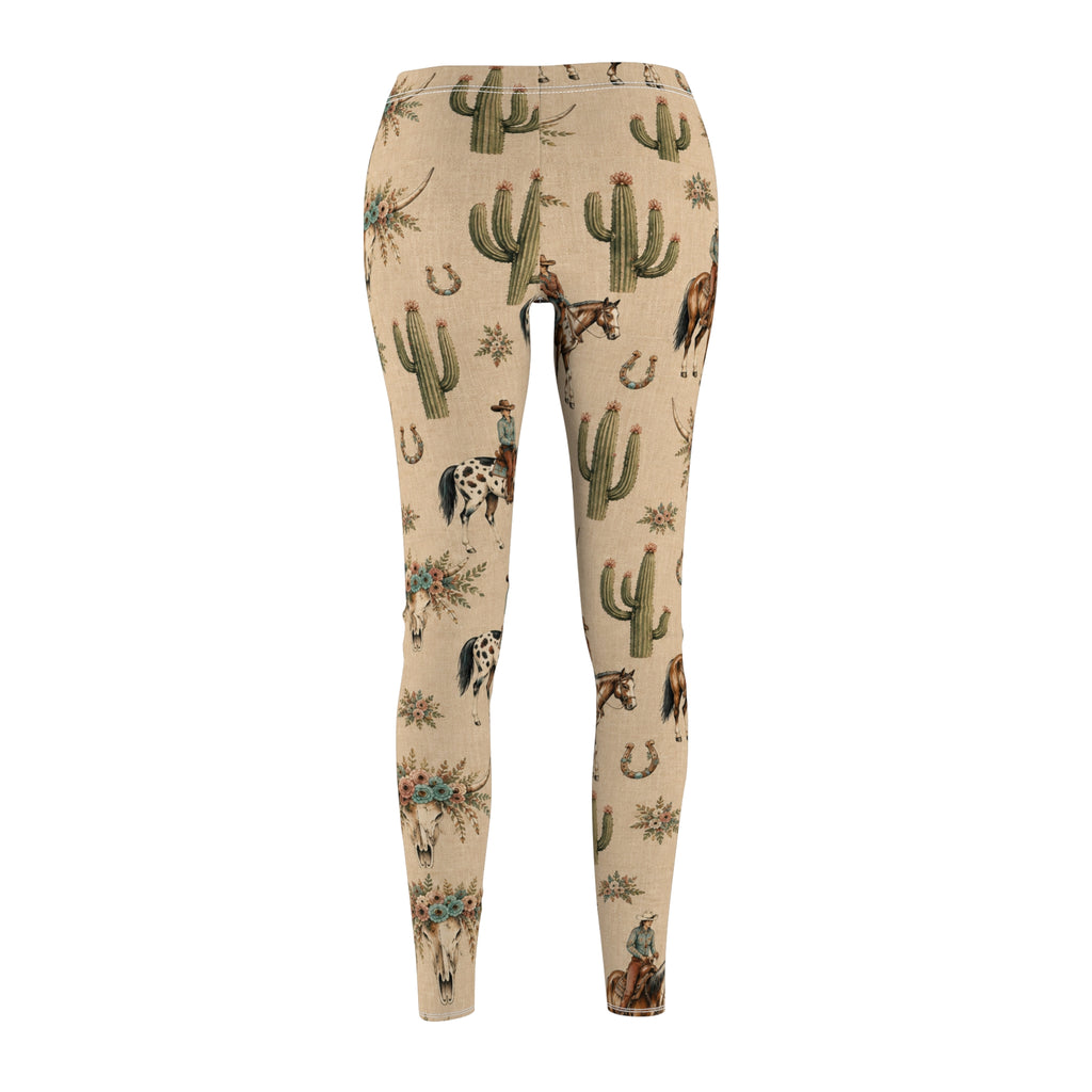 Horse Print Leggings for Women, Western Cowgirl Outfit