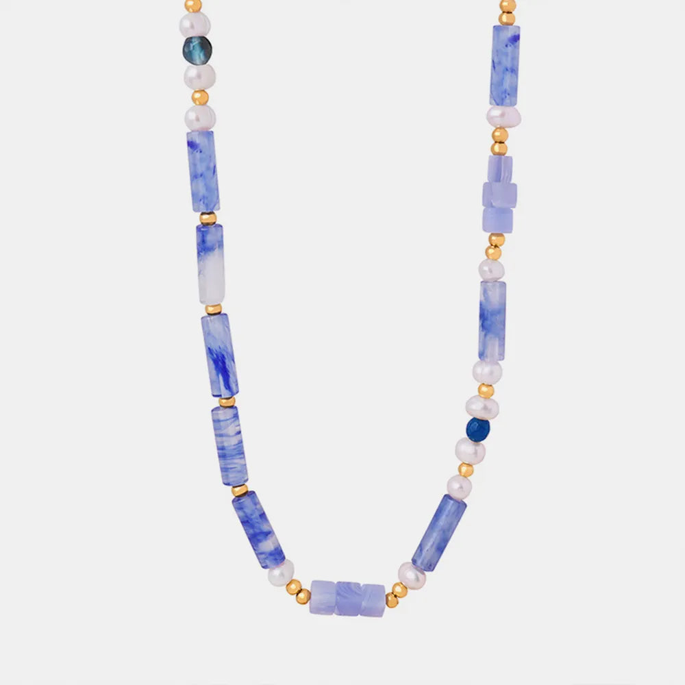 The Gulf Blue Pearl Necklace