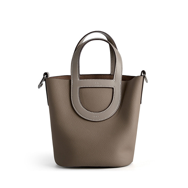 Hudson Cowhide Bucket Bag