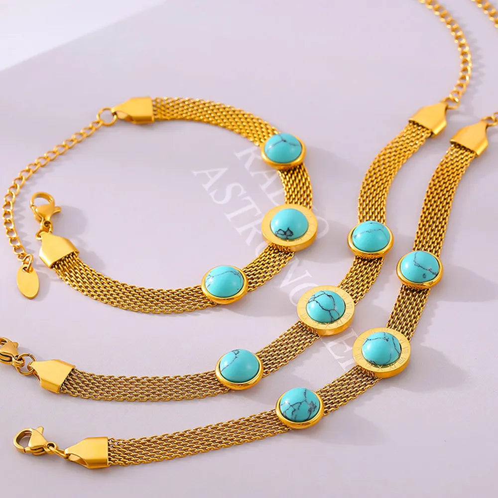 The Gulf Turquoise Chain Bracelet