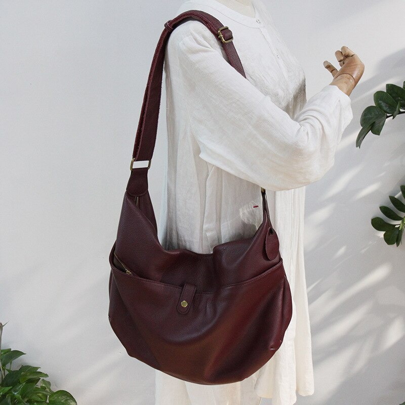 Hudson Slouch Genuine Leather Hobo