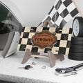 Personalized Front License Plate, Custom License Plate, Checkered Cowboy Vanity Plate, Cute Car Accessories