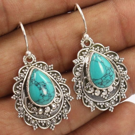 Blue Mesa Filigree Teardrop Earrings