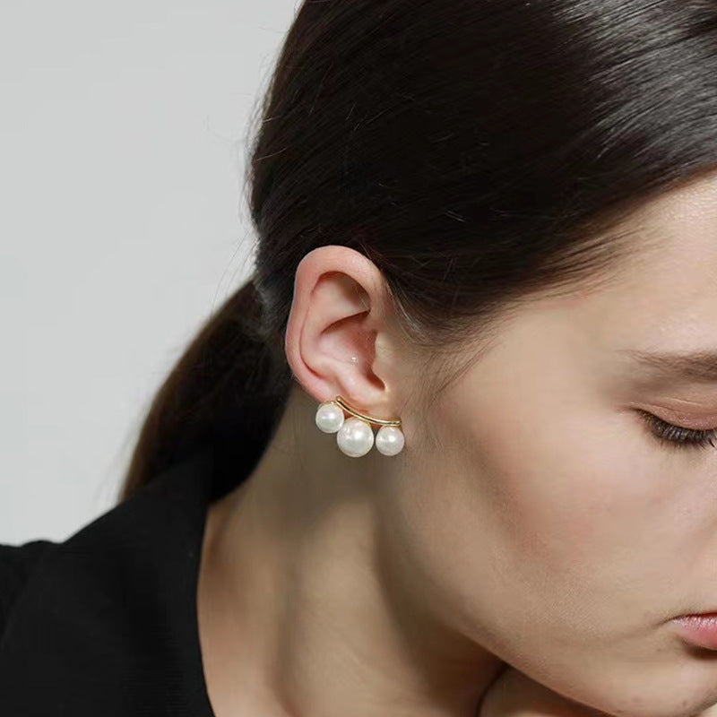 Pearl Branch Stud Earrings