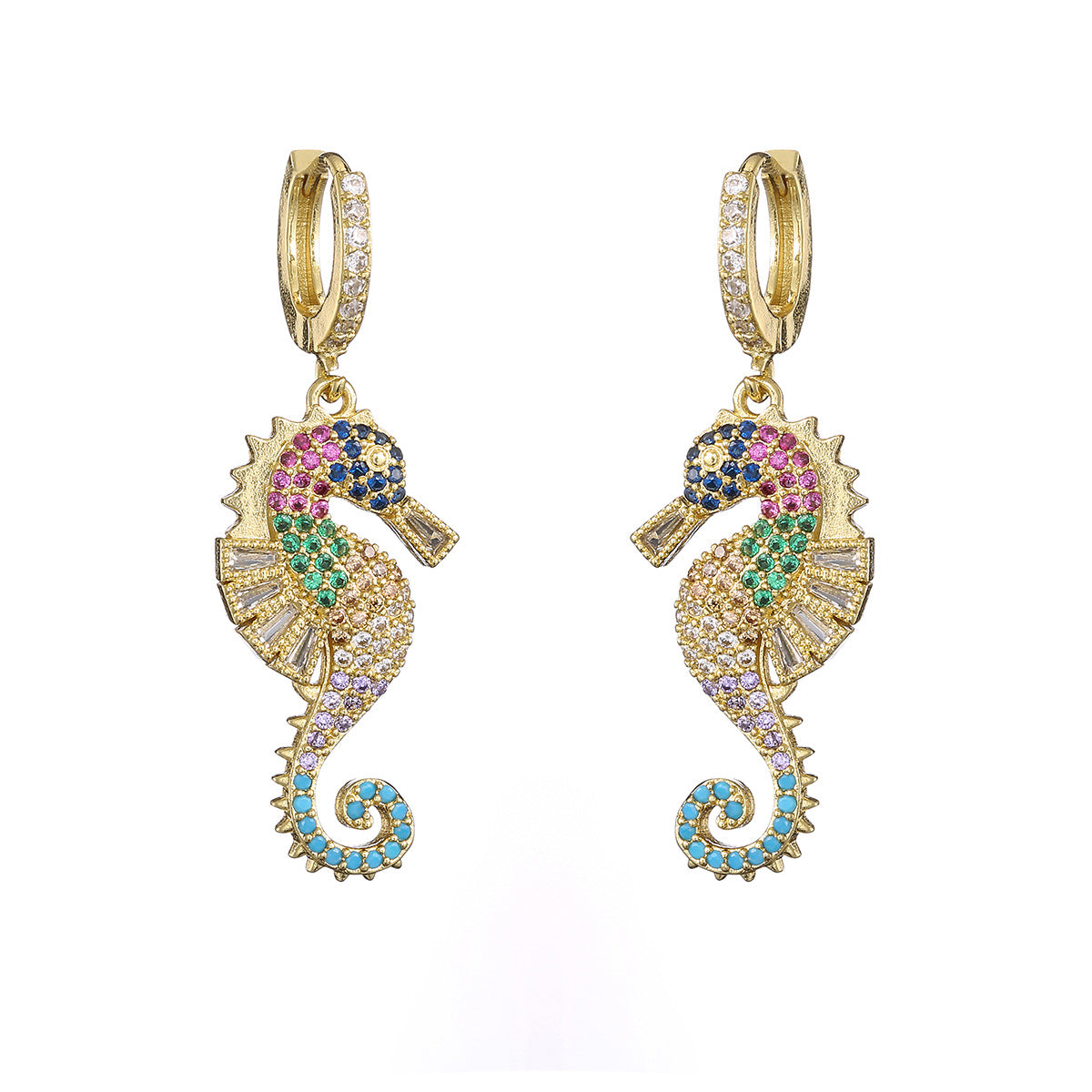 Hudson Seahorse Drop Earrings