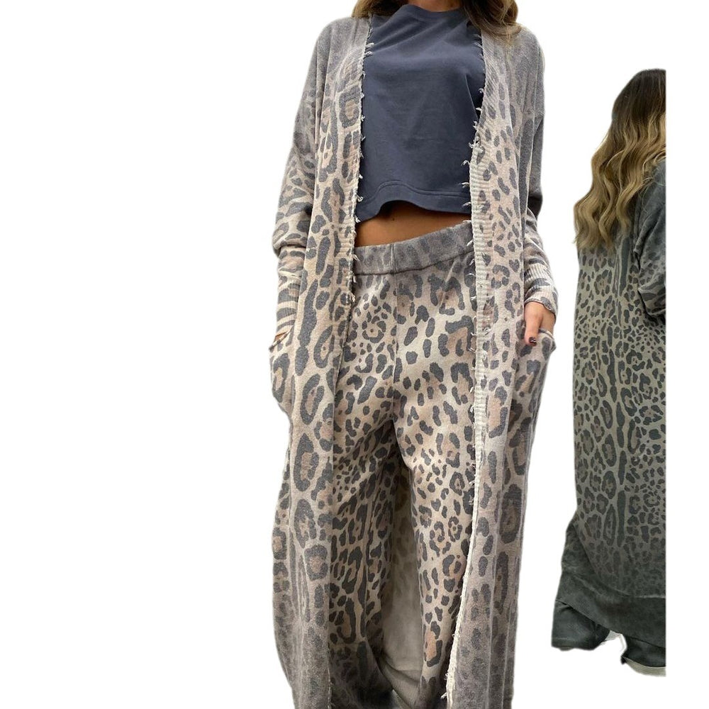 Salty Leopard Cardigan & Pant Set
