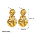 Sunlit Shell Statement Earrings
