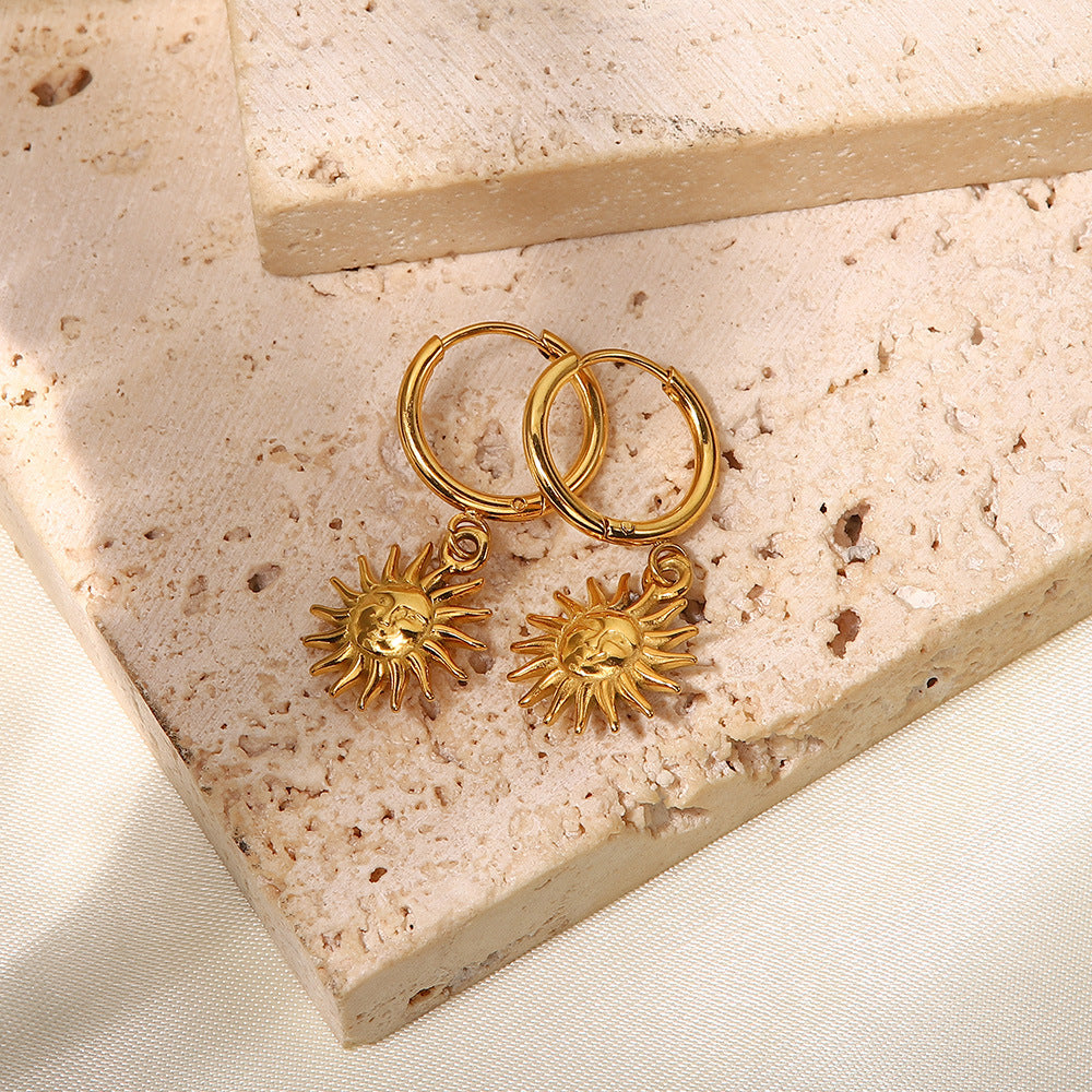Golden Hour Sun Drop Earrings