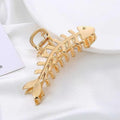 Golden Tide Fishbone Hair Claw
