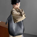 Midnight Drift Oversized PU Hobo Bag