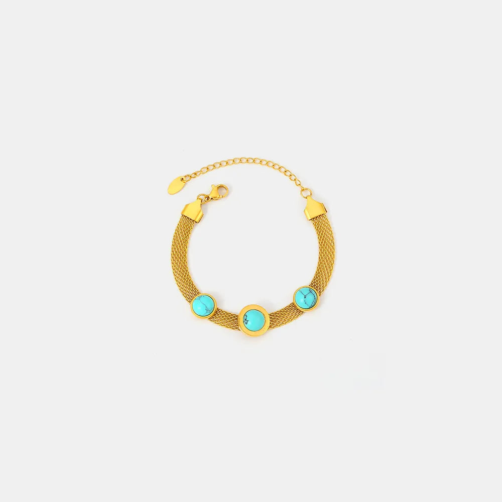 The Gulf Turquoise Chain Bracelet