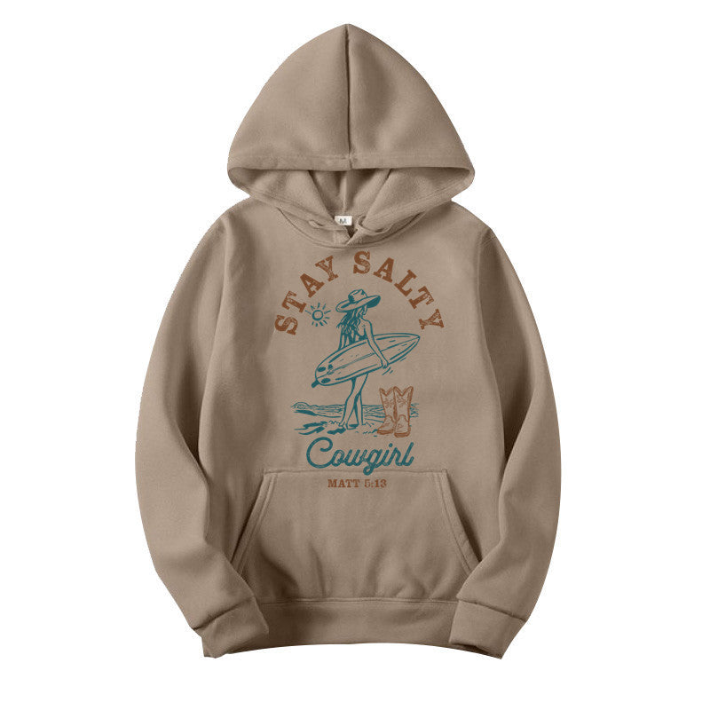 Stay Salty beach hoodie for coastal cowgirl boat day and bonfire outfits