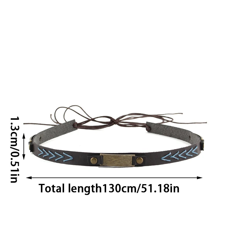 Western rope braid style hat band for cowgirl and straw hats